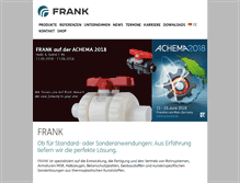 Tablet Screenshot of frank-gmbh.de